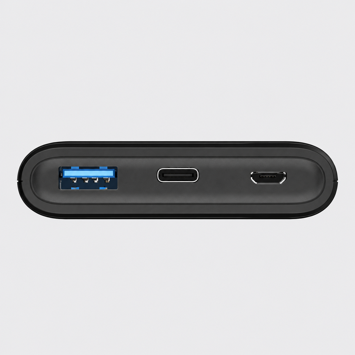 Slim 10000Mah Wireless Portable Power Bank With Multi Output Ports Black