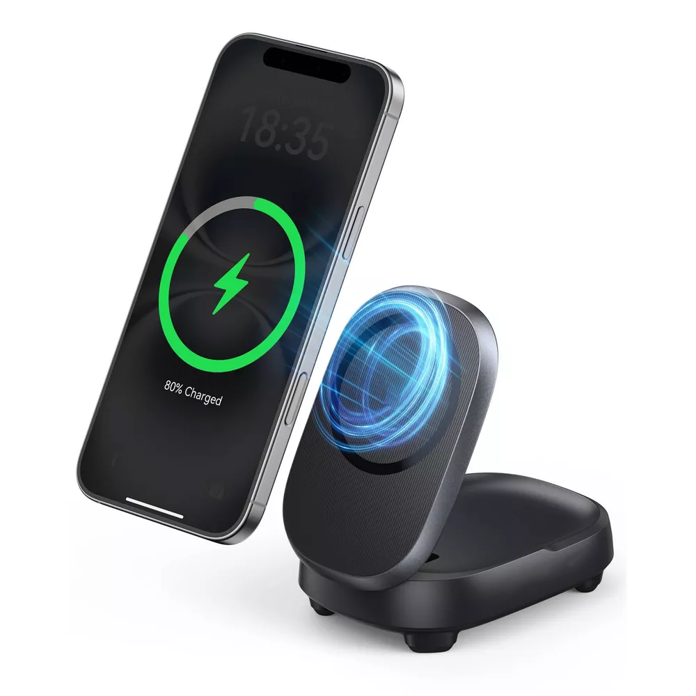 Foldable Qi2 15W Magnetic Wireless Charging Stand